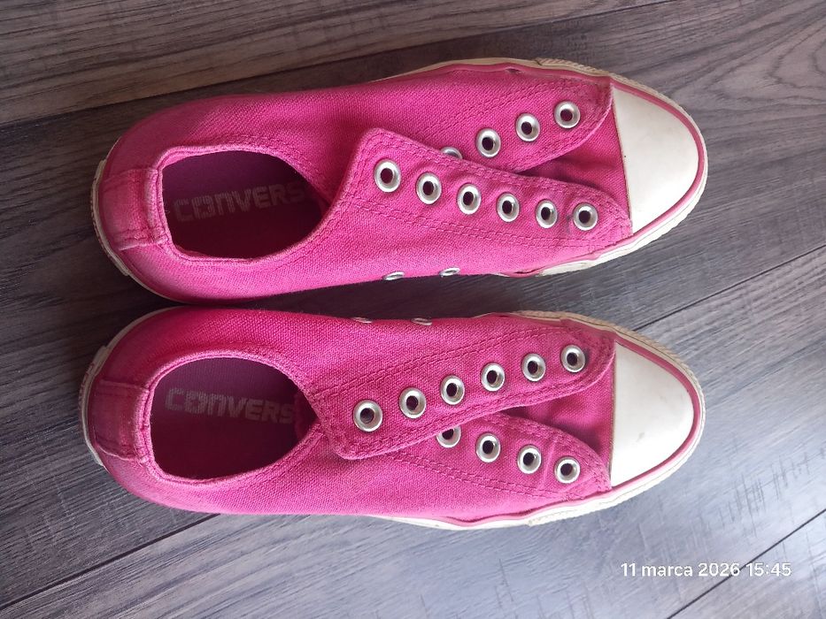 Niskie trampki Converse All Star 37,5 różowe 23cm  tenisówki