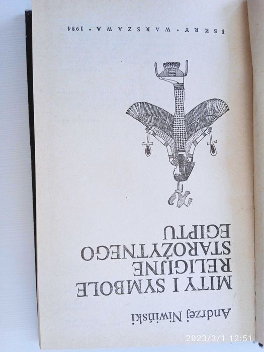 Mity i symbole religijne starożytnego Egiptu. A, Niwiński