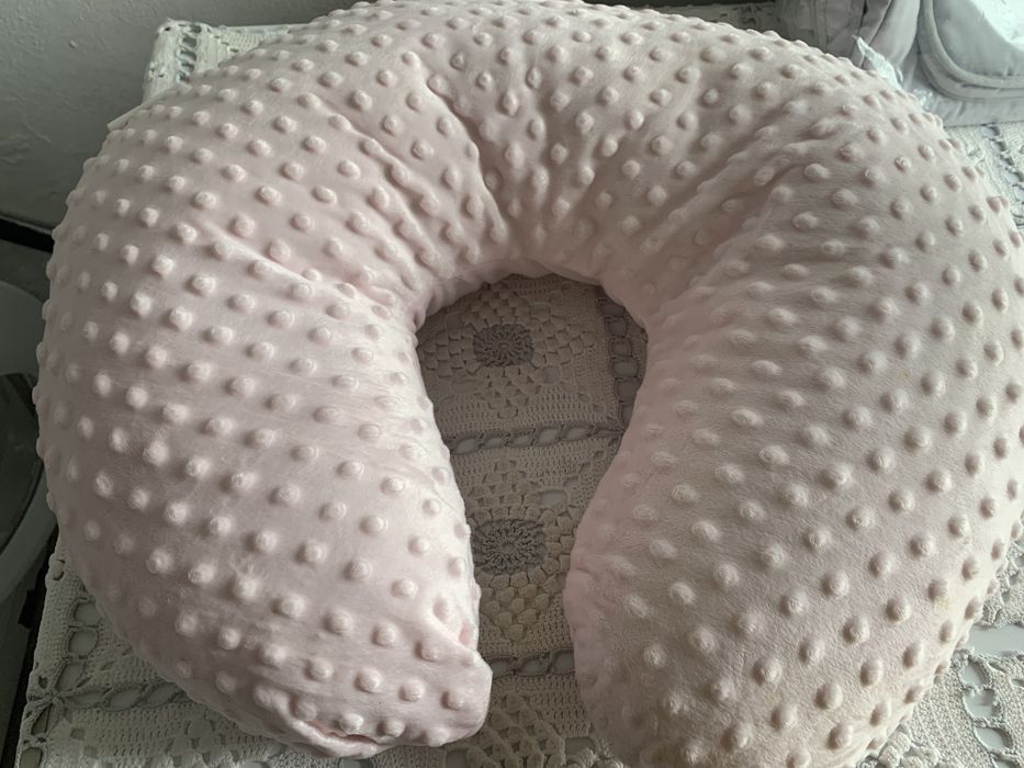 Almofada para amamentação -Rosa claro Bebé