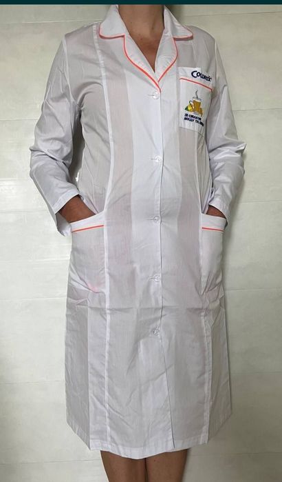 Халат білий для медиків або лаборантів 46 розмір