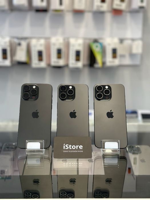 NOWY iPhone 16 PRO 128 GB • Black Titanium • 100% bateria • GWARANCJA