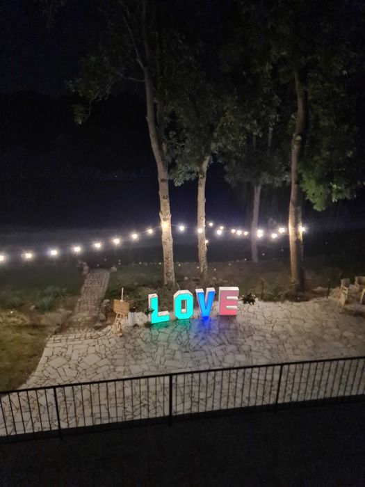Napis LOVE LED RGB 120CM Wesele