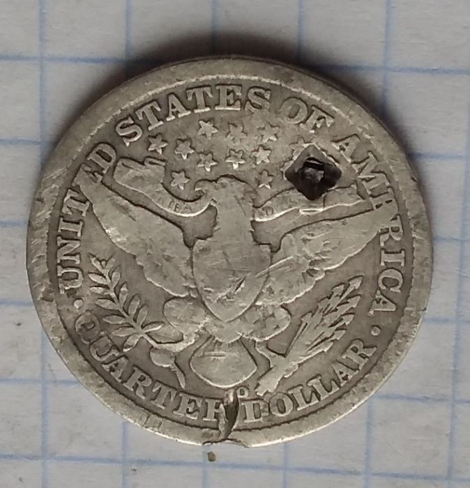 США ¼ доллара 1894 г О