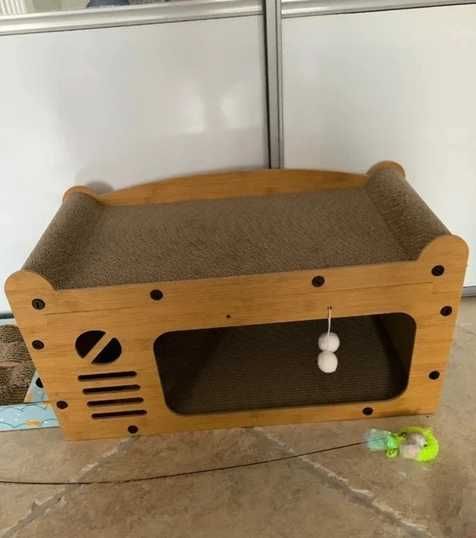 Drapak domek dla kota legowisko nowy zabawka cat miejsce do spania