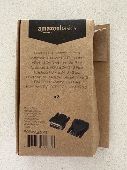 HDMI to DVI-D Adapters (Amazon Basics) – Pack of 264729522364034123