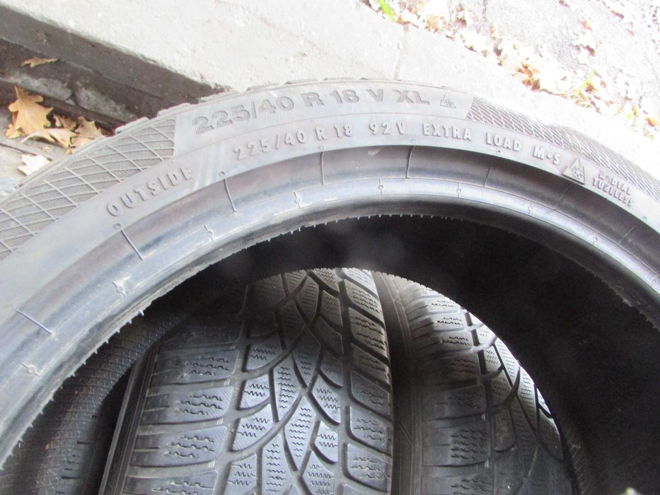 225/40/18 пара зимових шин Continental WsnterContact