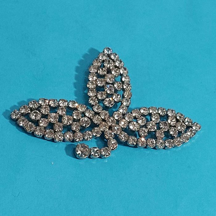 Брошь, брошка, Чехия, чешская, лист, винтажная