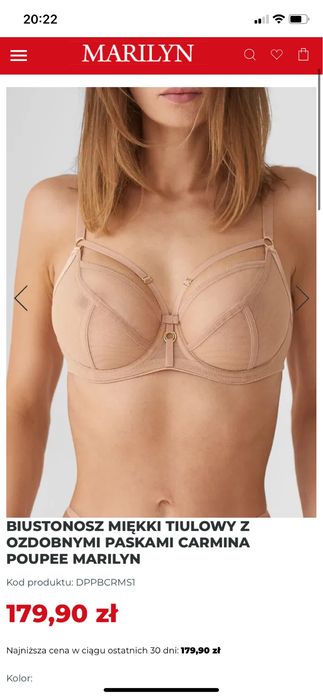 Biusyonosz 85 C  miekki z ozdobnymi paskami