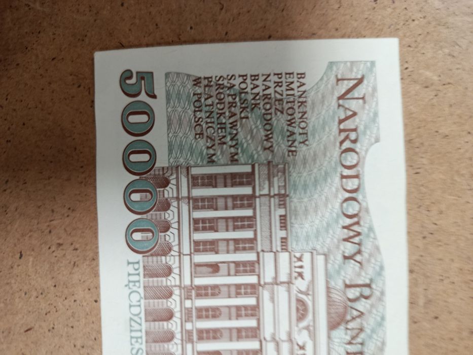 Banknot z 50 000 zł z 1993 roku