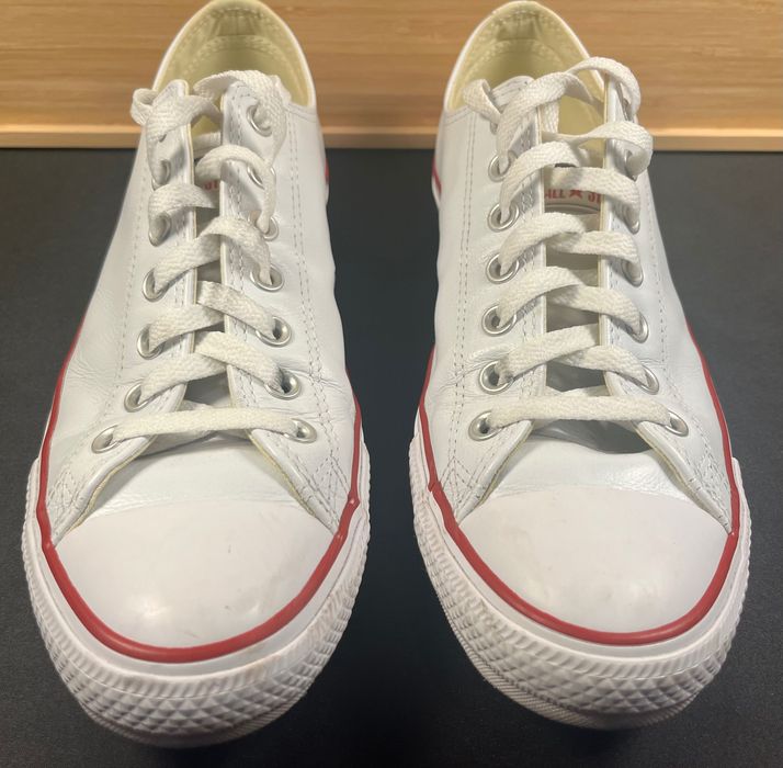 Buty Converse Chuck Taylor All Star Leather 132173C - białe - 42,5 EU