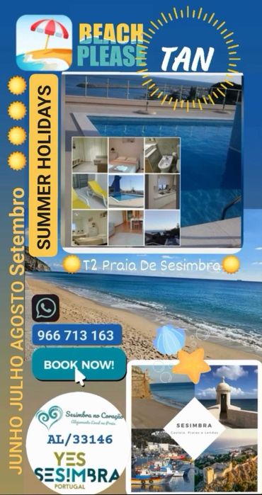 T2 Praia Sesimbra - FÉRIAS 2025