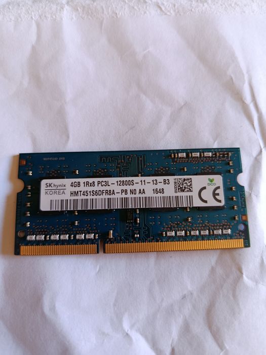 4GB memória ram ddr3 SK Hynix
