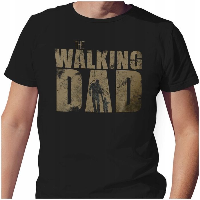 T-shirt Dzień Ojca Taty Walking Dad Dead Xl Jakość