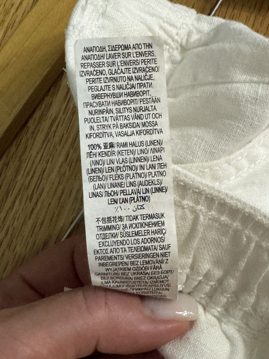 Штаны палаццо (100% лён) Marks & Spenser