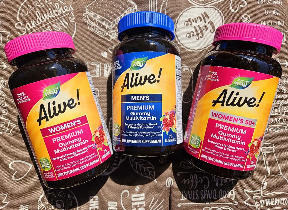 Alive преміум мульти вітаміни для чоловіків жінок та 50+ желейки
