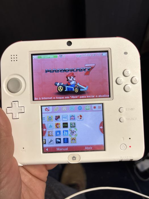 Nintendo 2DS desbloqueada com cartao sd 128gb