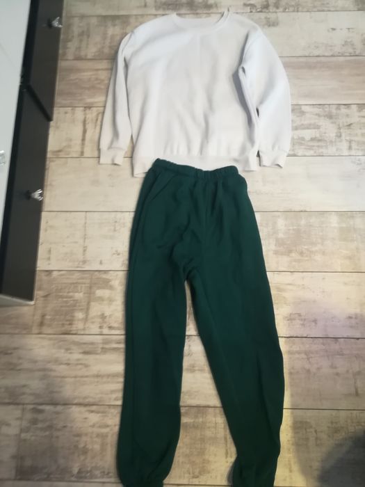 Dres zielono bialy damski M/l