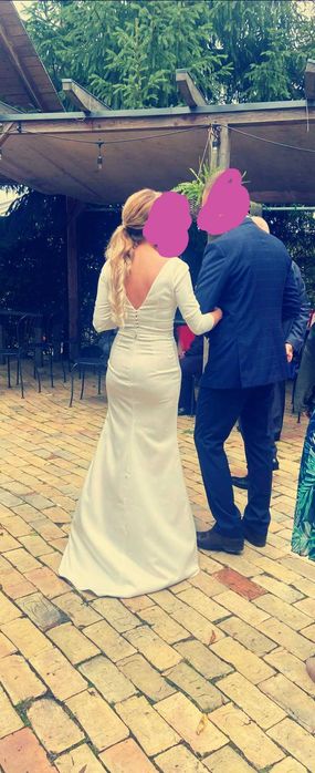 Suknia ślubna prosta minimalistyczna Katarzyna Januszewska