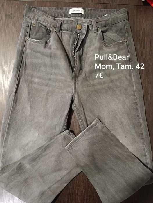 Calças Mom Pull&Bear - Mulher