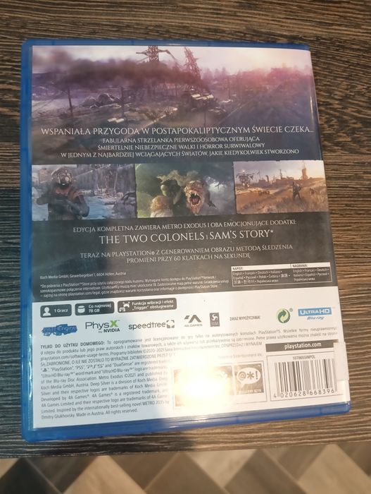 Gra METRO exodus ps5