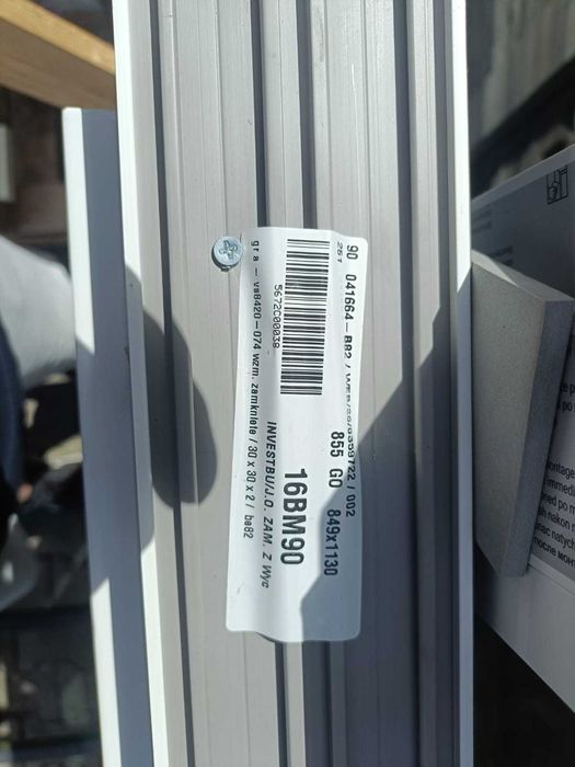 Okno PVC Bluevolution 82, 849 x 113 wyprzedaż