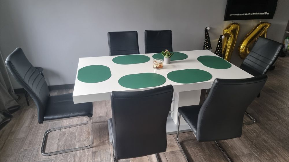 Krzesła krzesło do jadalni kuchni tapicerowane ekoskóra