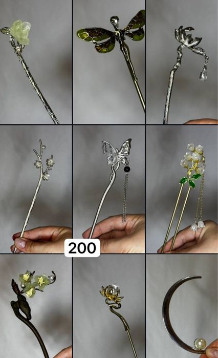 Китайська шпилька для волос/ крабик