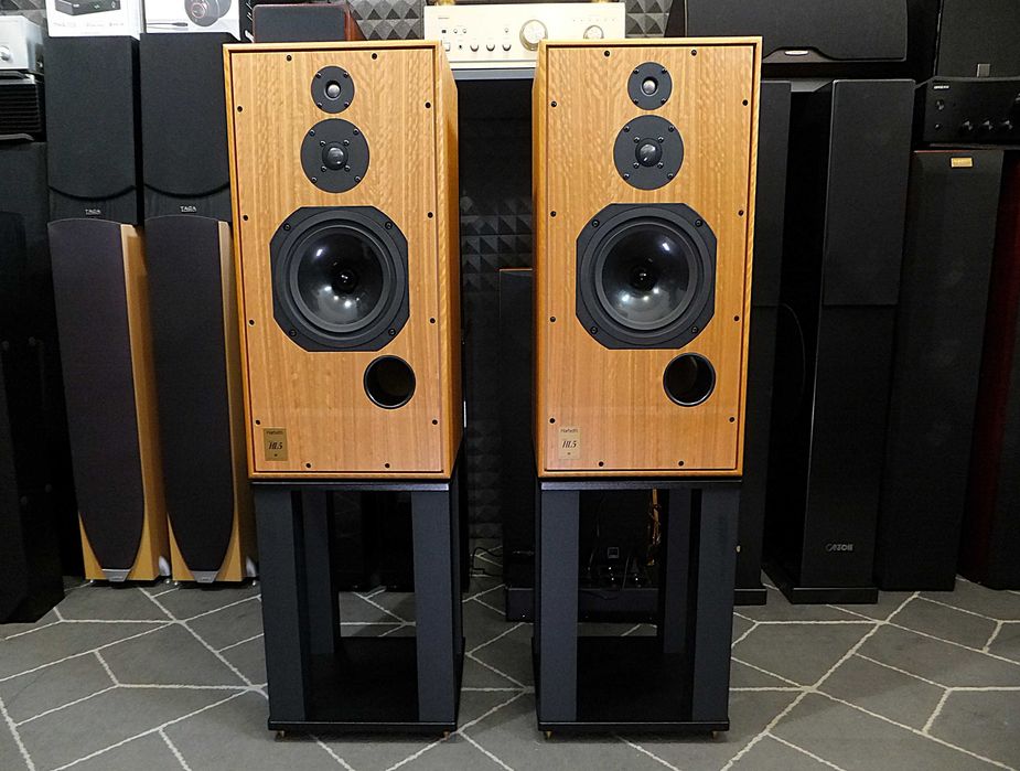 Kultowe kolumny głośnikowe monitory BBC: HARBETH Super HL5 + standy