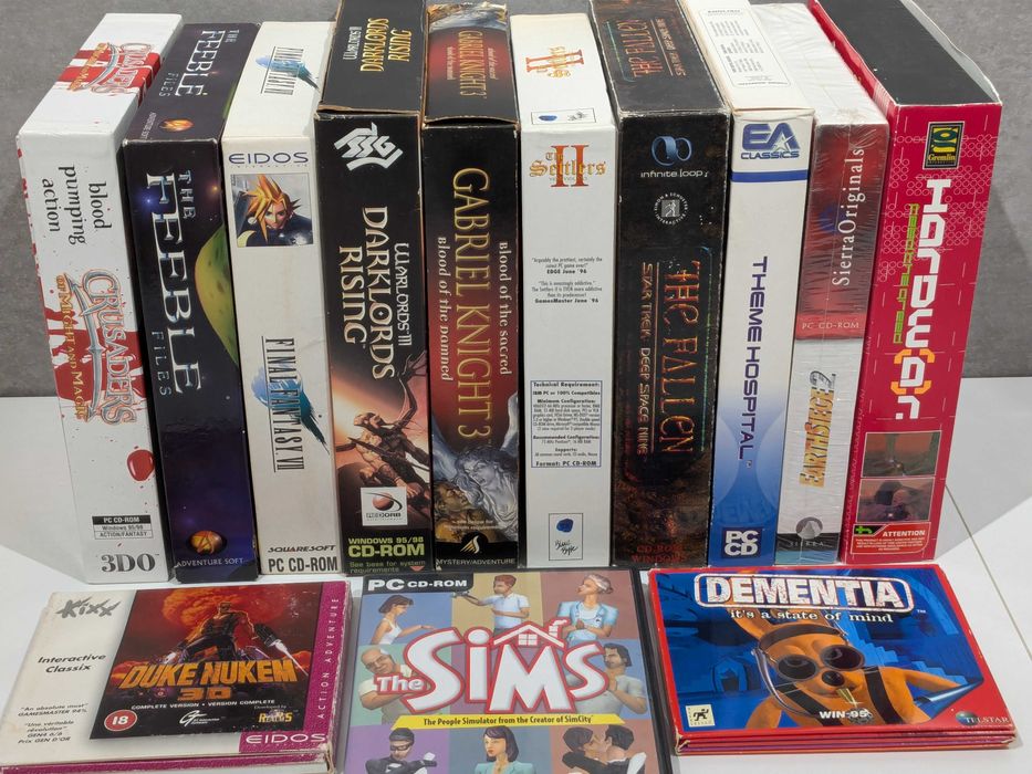 13x gra PC BIG BOX Final Fantasy VII Gabriel Knight Duke Nukem Sims