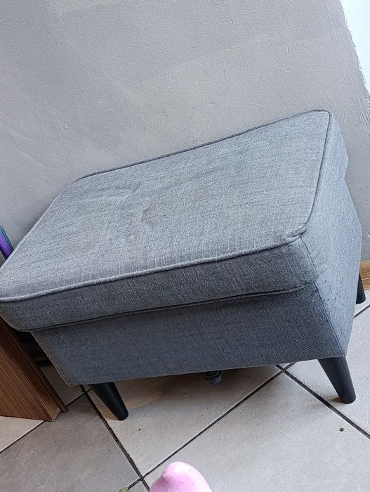 Fotel uszak + podnóżek  Ikea