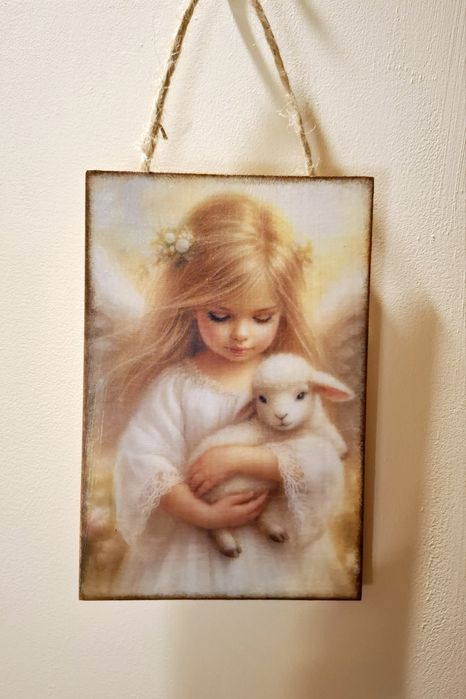 Obrazki zawieszki na ścianę ręcznie zdobione Rękodzieło Prezent