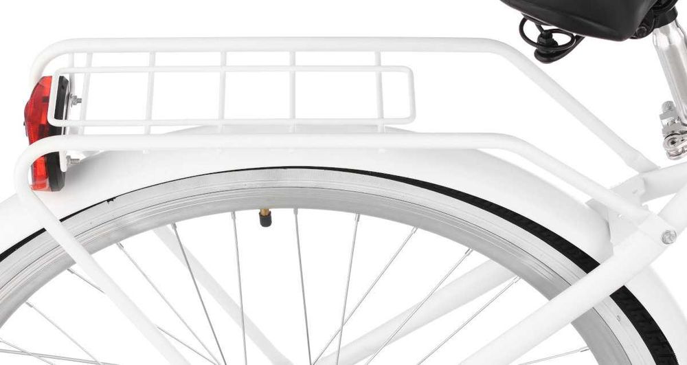 Damski Stylowy Rower miejski Moena 28 cali Biały Koszyk+lampki NOWY!