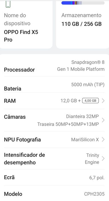 Vende se OPPO x5 pro 256gb + smartwatch oppo