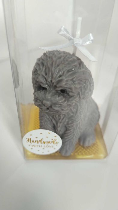 Vela Artesanal Aromática - Cãozinho.