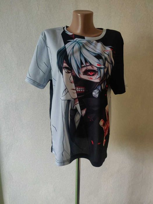 Токийский гуль мерч футболка атрибутика неформат