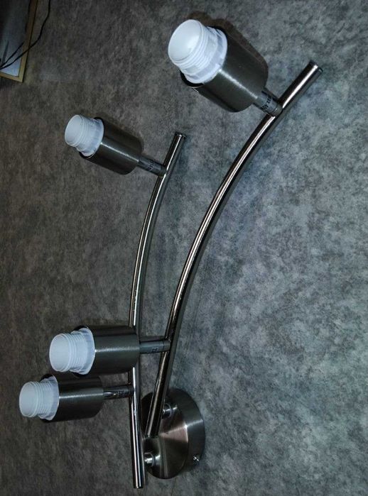 Світильник бра на 4 лампи, нержавіюча сталь, светильник