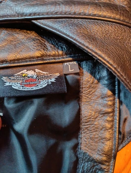 CZAPSY skórzane na motor - damskie Harley Davidson
