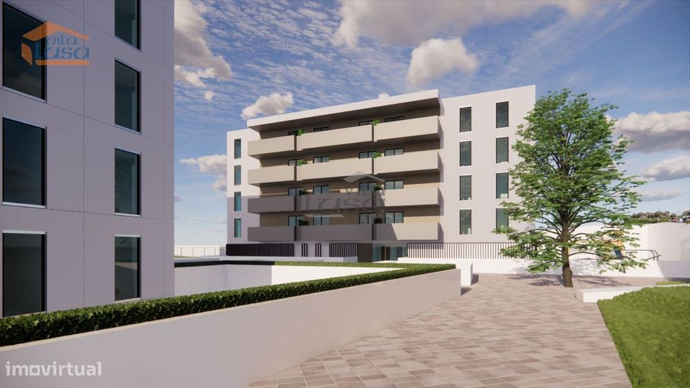 Apartamento T1 Novo varanda e lugar de garagem Vilar de Paraiso, Vi...