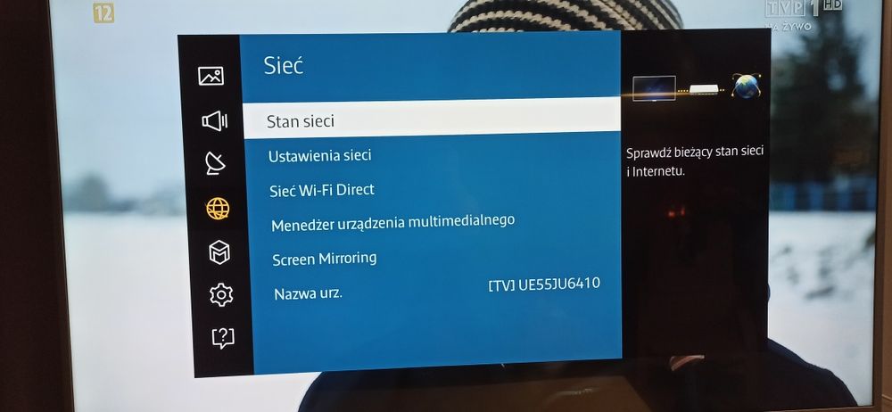 TV. SAMSUNG 55 cali i (35 cali)
