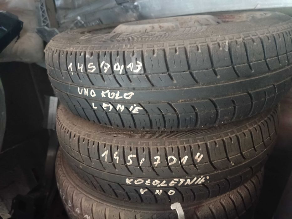 4 ładne KOŁA oryginalne do FIATA UNO 13CALI I NOWY ZAPAS.
