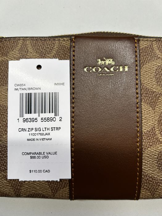 Coach Corner Zip nowy z metką