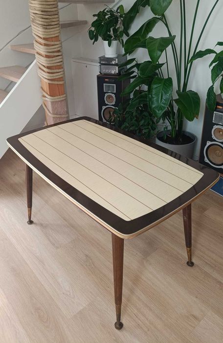 Stół rozkładany PRL w stylu Mid-Century/patyczak