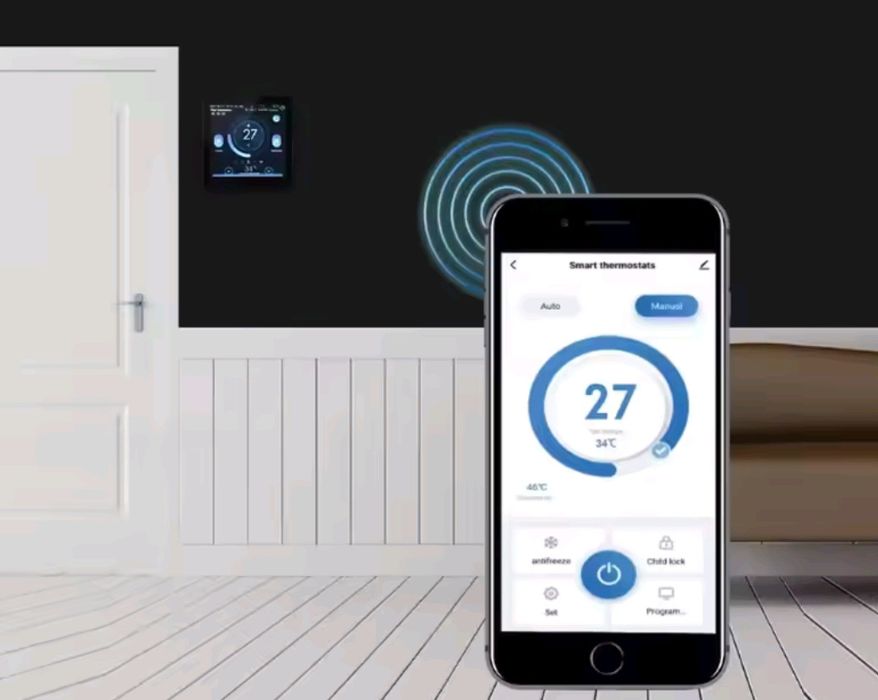 Termostat pokojowy WiFi smart DOM Alexa