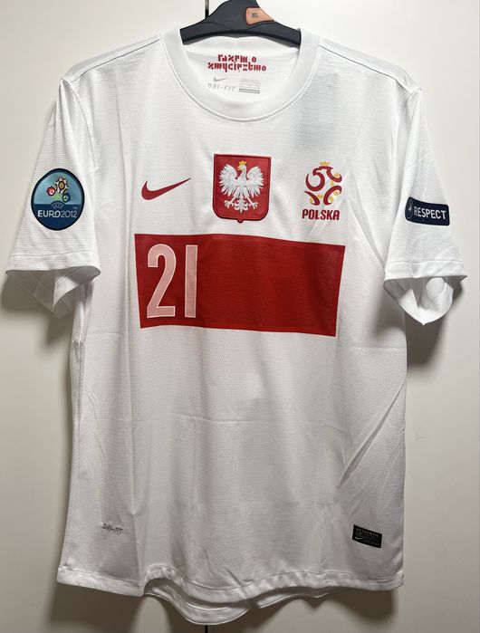 Koszulka Reprezentacji Polski Grosicki 21 • Euro 2012 • XL Retro