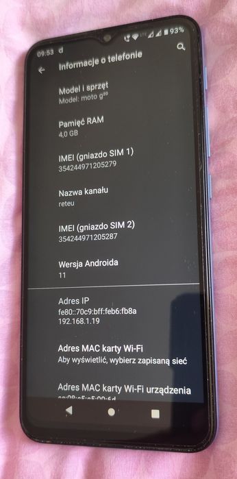 Smartfon Motorola Moto g 20 dual sim / LTE + / NFC oraz 2 szt. etui