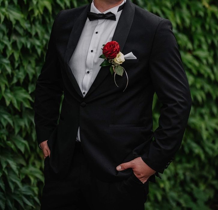 Garnitur czarny męski