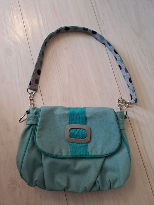 Сумка бірюзова тканева,нова