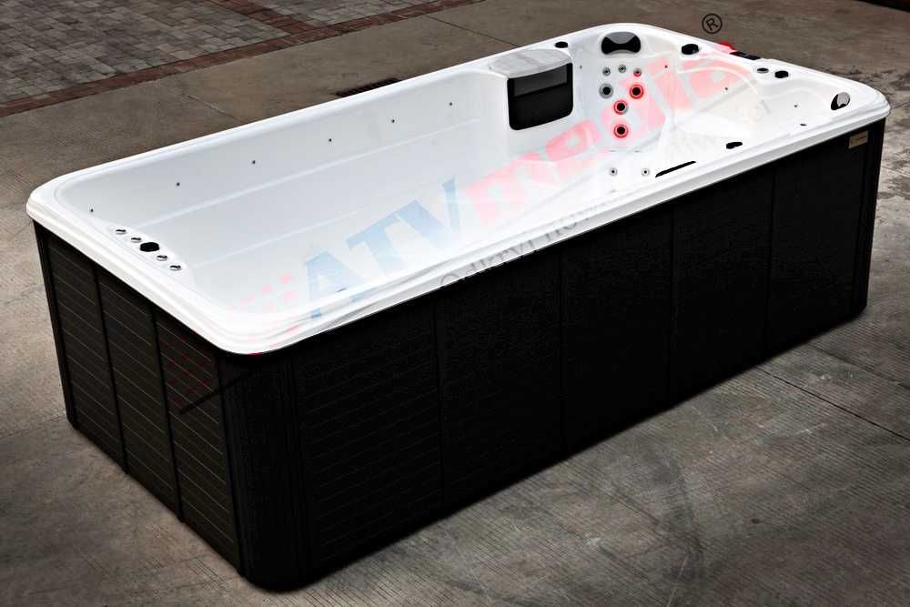 Basen spa z przeciwprądami + wanna z hydromasażem KORSYKA