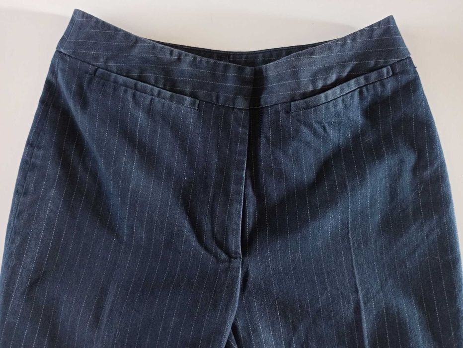 rybaczki damskie nogawka 3/4 granatowe rozmiar 34 jak nowe