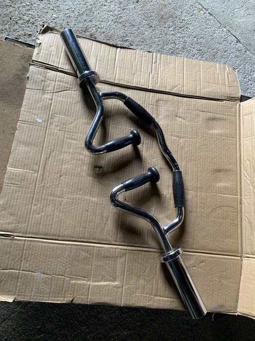 NOWY Gryf łamany biceps triceps 2w1 olimpijski silownia sztanga